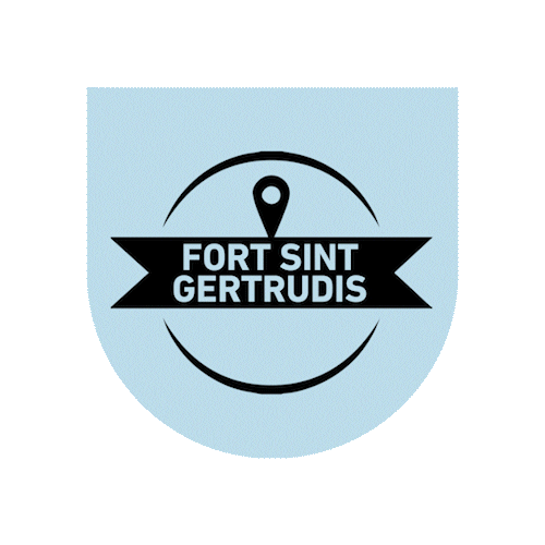 Hier Locaties - Fort St. Gertrudis Sticker