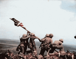Iwo Jima Flag Raising GIFs - Find & Share on GIPHY