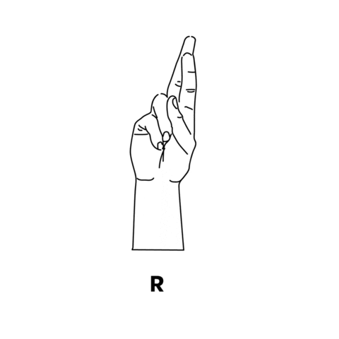Sign Language R Sticker by Starbucks Malaysia