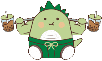 Gym Bobo Sticker by Bobocha Bubble Tea Shop