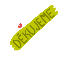 Thanks Dekujeme Sticker by bajunka