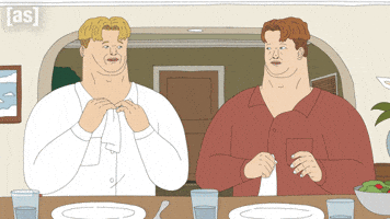 Dinner Bibs GIF by Adult Swim