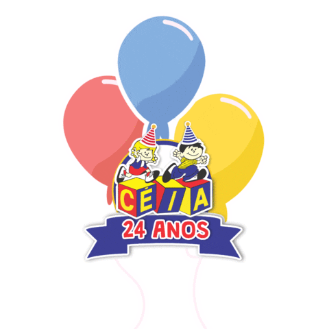 Happy Fun Sticker by Céia - Centro Integrado Andréia Azevedo