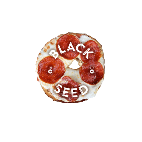 Pizza Bagel Sticker by Black Seed Bagels
