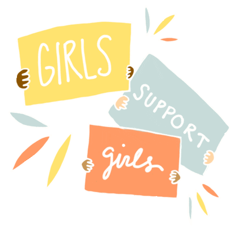 Womens March Girl Sticker by girlvanayoga