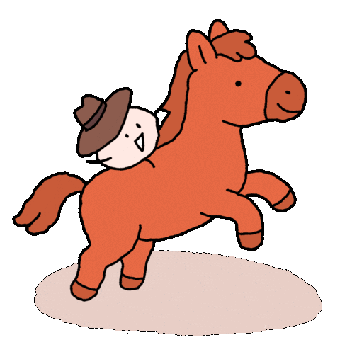 Happy New Year Horse Sticker