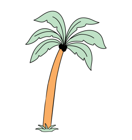 Palm Tree Summer Sticker by DrinkPals