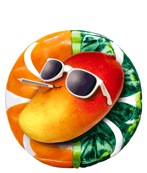 Happy Fun Sticker by Mango Cannabis