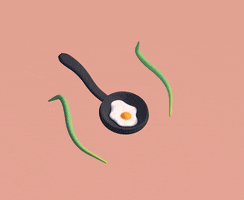 Fried Egg Cooking GIF by Womp