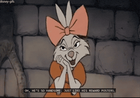 love bunny handsome robin hood GIF