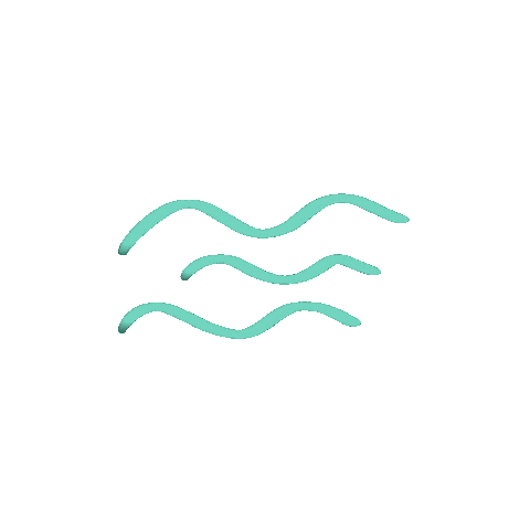 Blue Lines Waves Sticker