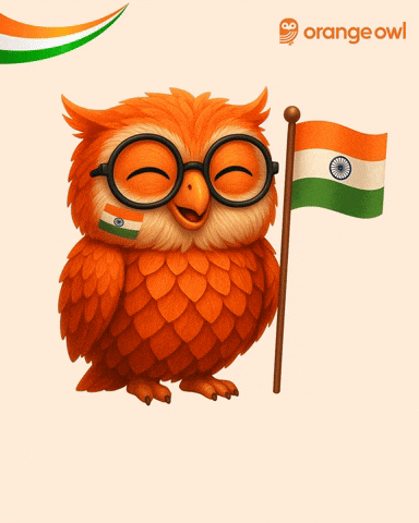 Happyindependenceday Indianflag GIF by Orange Owl