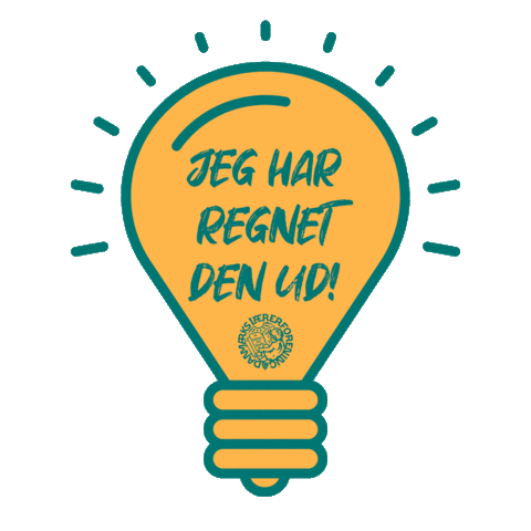 Thinking Idea Sticker by Danmarks Lærerforening