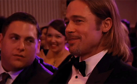 Brad Pitt Kiss GIF - Find & Share on GIPHY