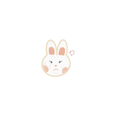 Angry Bunny Sticker for iOS & Android | GIPHY