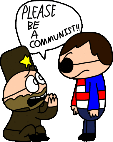 Cold War Communism Sticker by John Freedom