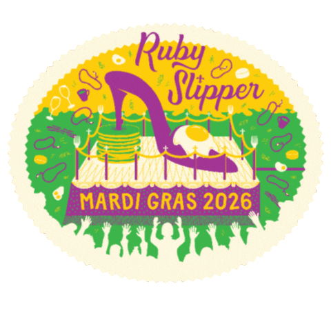 Mardi Gras Ruby Slipper Sticker by Brunch With Ruby