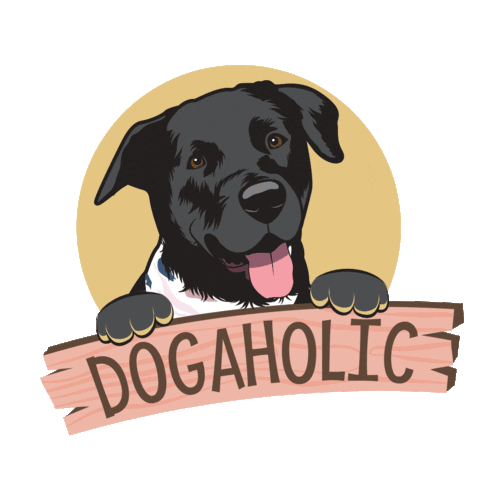 Dogaholic_Panama Sticker