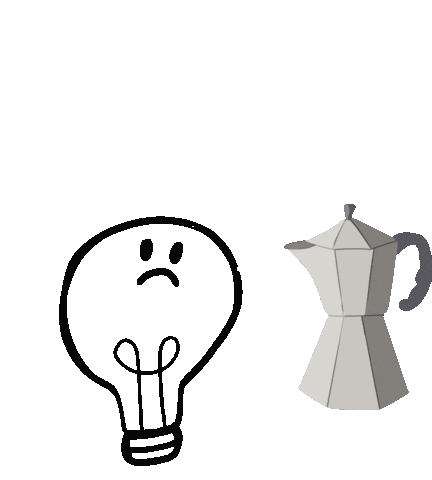 Think Cup Of Coffee Sticker by Thoraya esam
