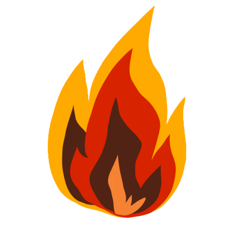 Fire Burn Sticker