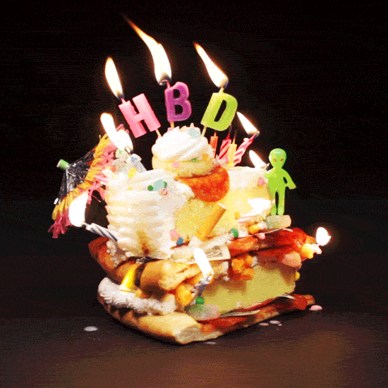 Happy Birthday Pizza GIF by Birthday Bot