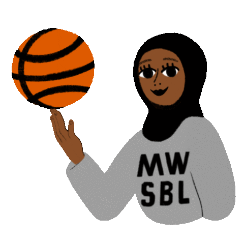 Basketball Player Sport Sticker by Linnéa Teljas Puranen