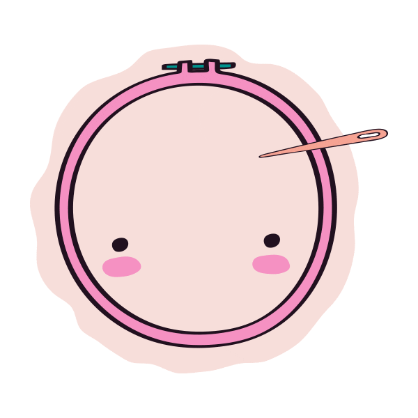 Embroidery Hoop Sticker for iOS & Android GIPHY