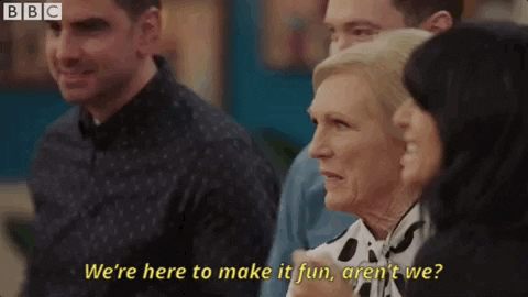 mary berry were here to make it fun arent we GIF by BBC