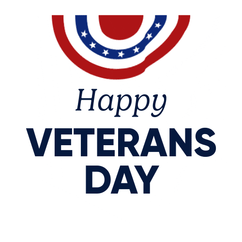 Vu Happy Veterans Day Sticker by Veterans United