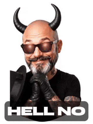 Not Happening No Way GIF by SkullyTattoo