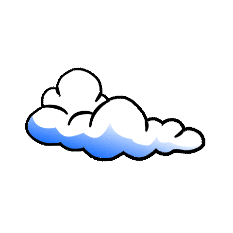 Cloud Wolke Sticker by startgmbh