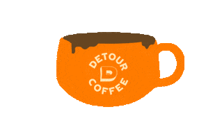 Coffee Cup Sticker by DetourCoffee