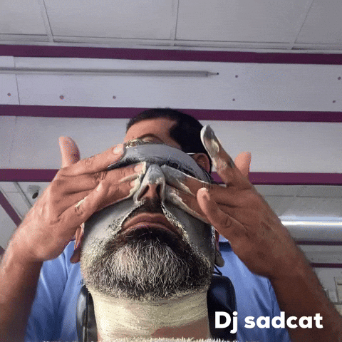 Saloon Face Scrub GIF by dj sadcat