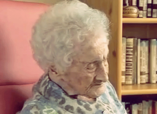 Jeanne Calment 122 Years Old GIF
