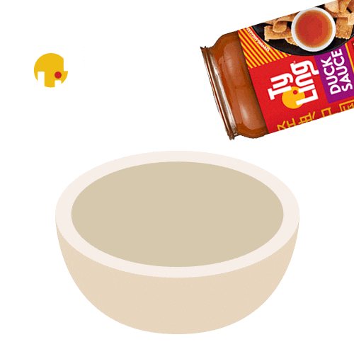 Pouring Duck Sauce Sticker by Ty Ling