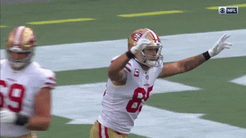 Happy George Kittle GIF by San Francisco 49ers