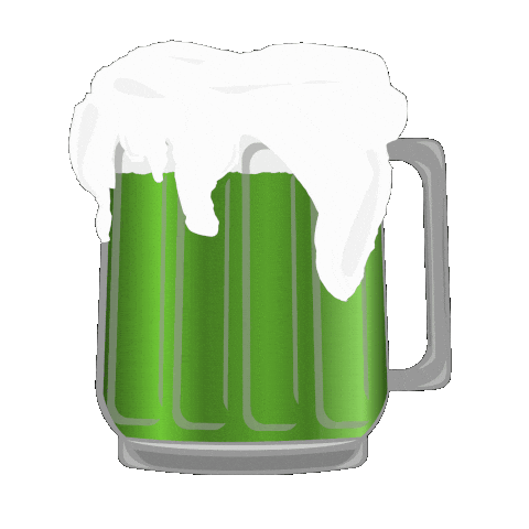 Zooming Saint Patrick Sticker