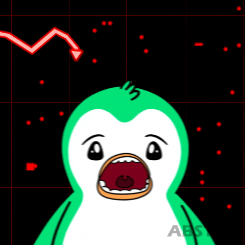 Scared Penguin GIF by Abster