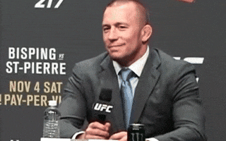Ufc Mma GIF by Georges St-Pierre
