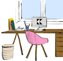 Musing Work From Home Sticker by Katie Kime