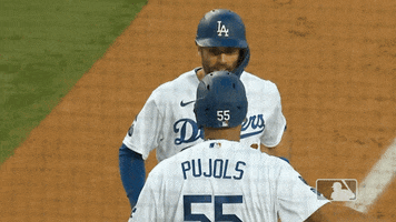 La Dodgers Hug GIF by MLB