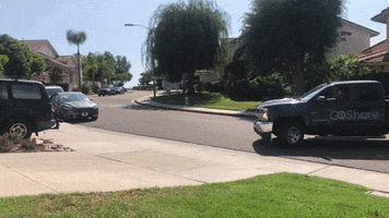 GoShareApp delivery truck chevy parking GIF