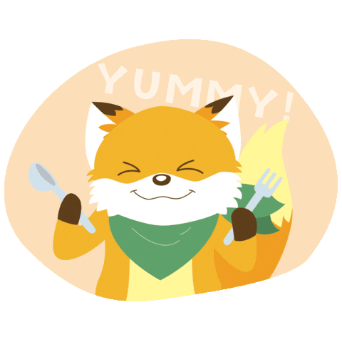 Fox Kitsune Sticker by hotelmetropolitankawasaki