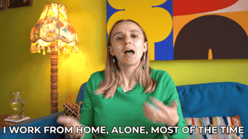 Lonely Work From Home GIF by HannahWitton