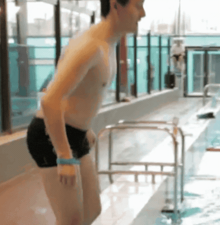 Slip Swimming GIF
