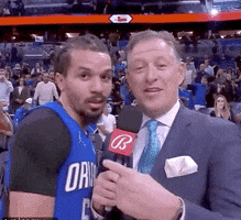 Sports gif. In a post-game interview, a serious Cole Anthony of Orlando Magic says, “Facts.”