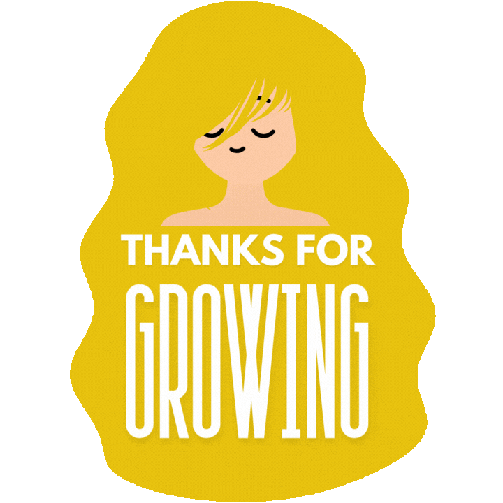 Blonde Hair Growing Sticker by Wigs For Kids