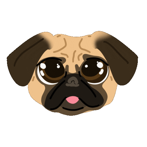 Dog Pug Sticker