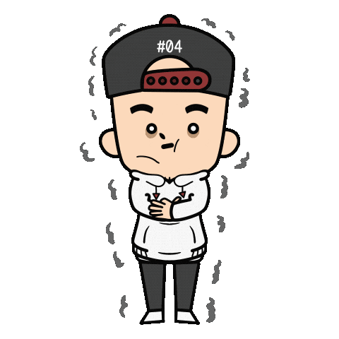 Scared Sticker
