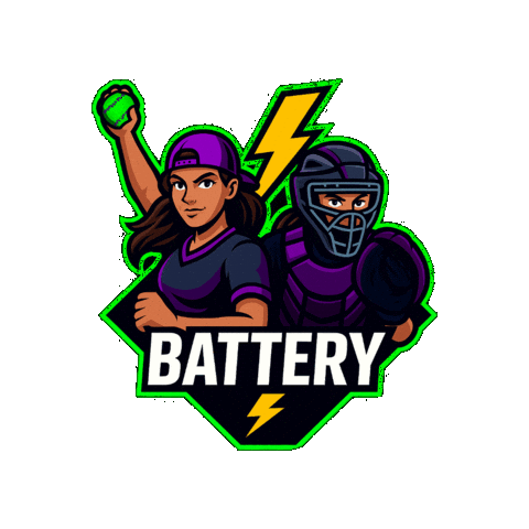 Battery Sticker by Three60 Softball